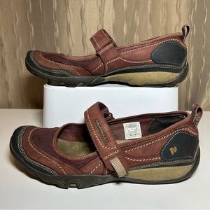 Merrell Mimosa Emme Mohagany Women's 8.5 Performance Mary Janes Comfort Velcro